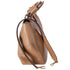 FENDI FF Tote Tote Bag 8BH368 Brown Leather